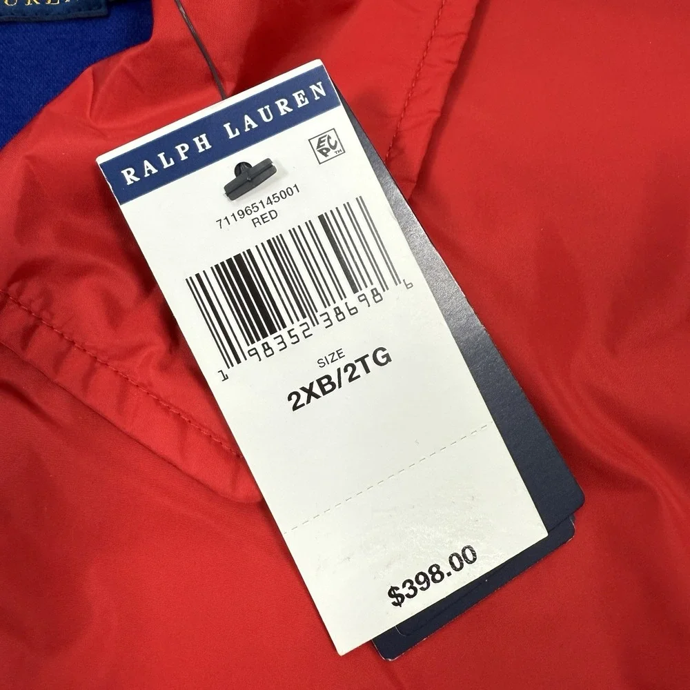 Polo Ralph Lauren Big & Tall 2XB NY‎ STATE CHAMPS Water Repellent Coach's Jacket